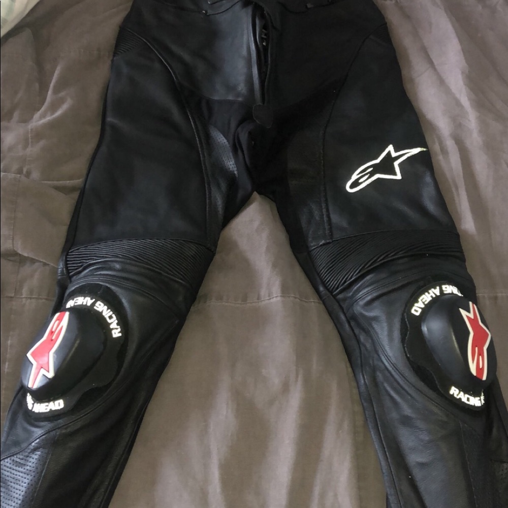 Leather Motorcycle Pants Mens size 34